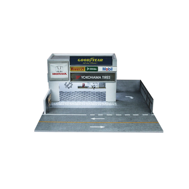 MoreArt 1:64 Car Tuning Garage Lighted Scene Model Parking Lot MODCOLS