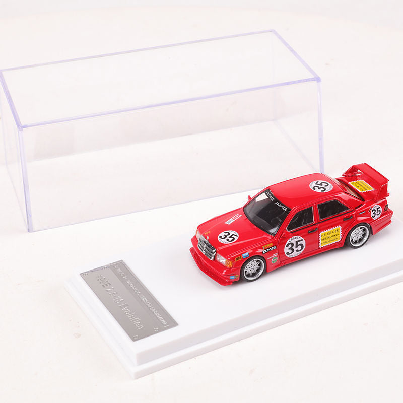 LMLF 1:64 Mercedes Benz 190E W201 2.5 16 Evolution ’Red Pig’ Diecast Model MODCOLS