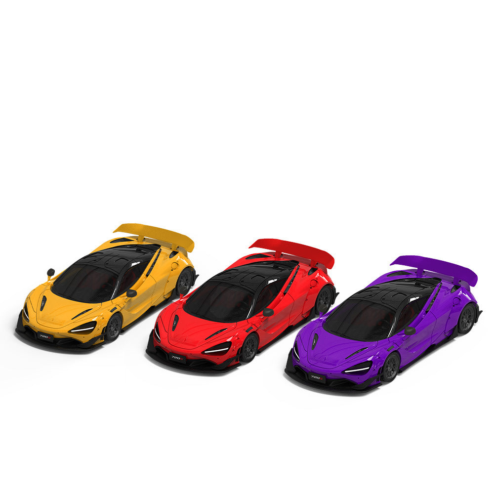 SUPCAR 1:64 McLaren 720S Diecast Model (Yellow Red & Purple) MODCOLS
