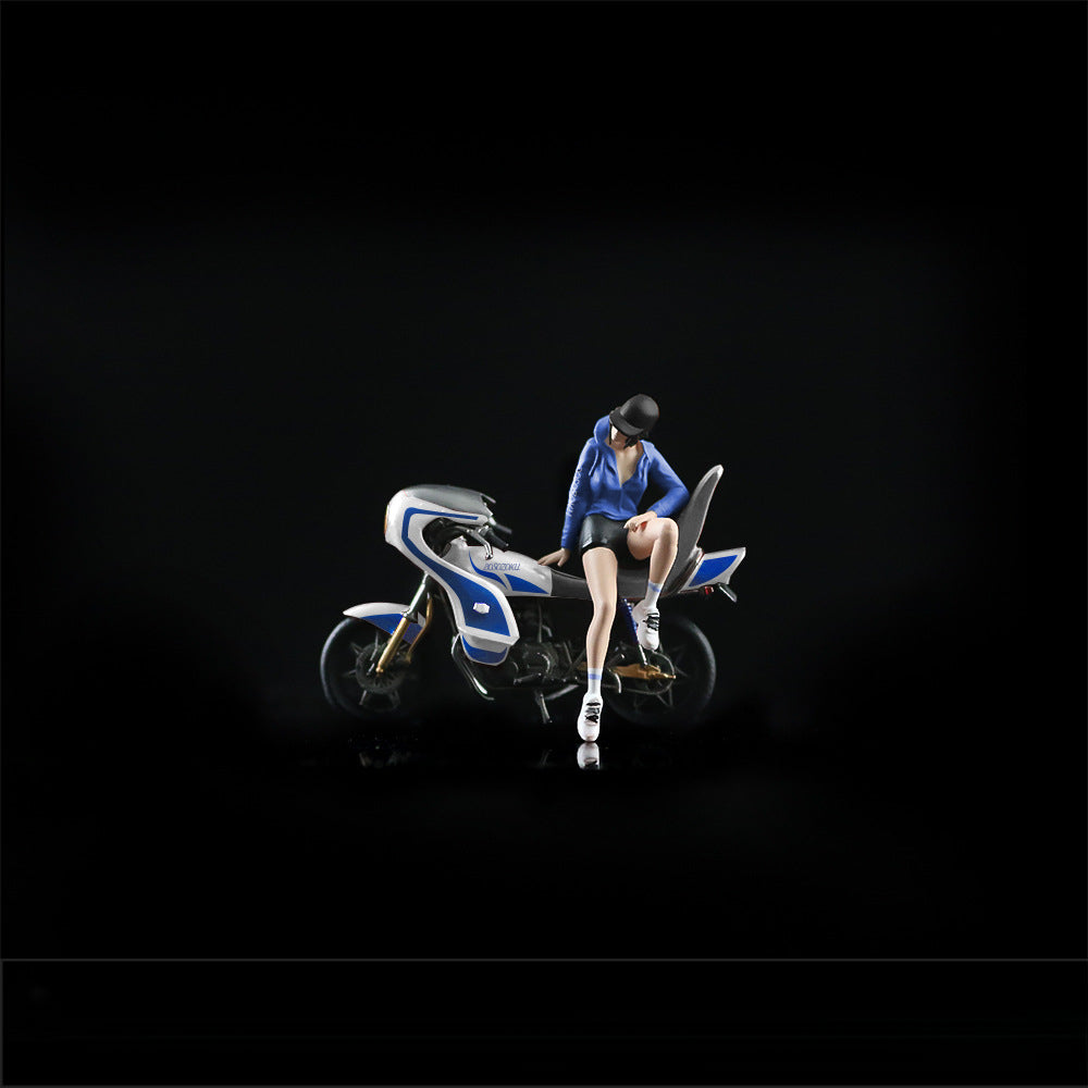 MoreArt 1:64 Bōsōzoku Motorcycle Figurine Resin Set