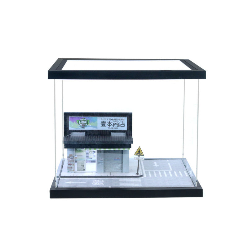 MoreArt 1:64 Street Side Scene Lighted Assembly Series 05 Diorama Model MODCOLS