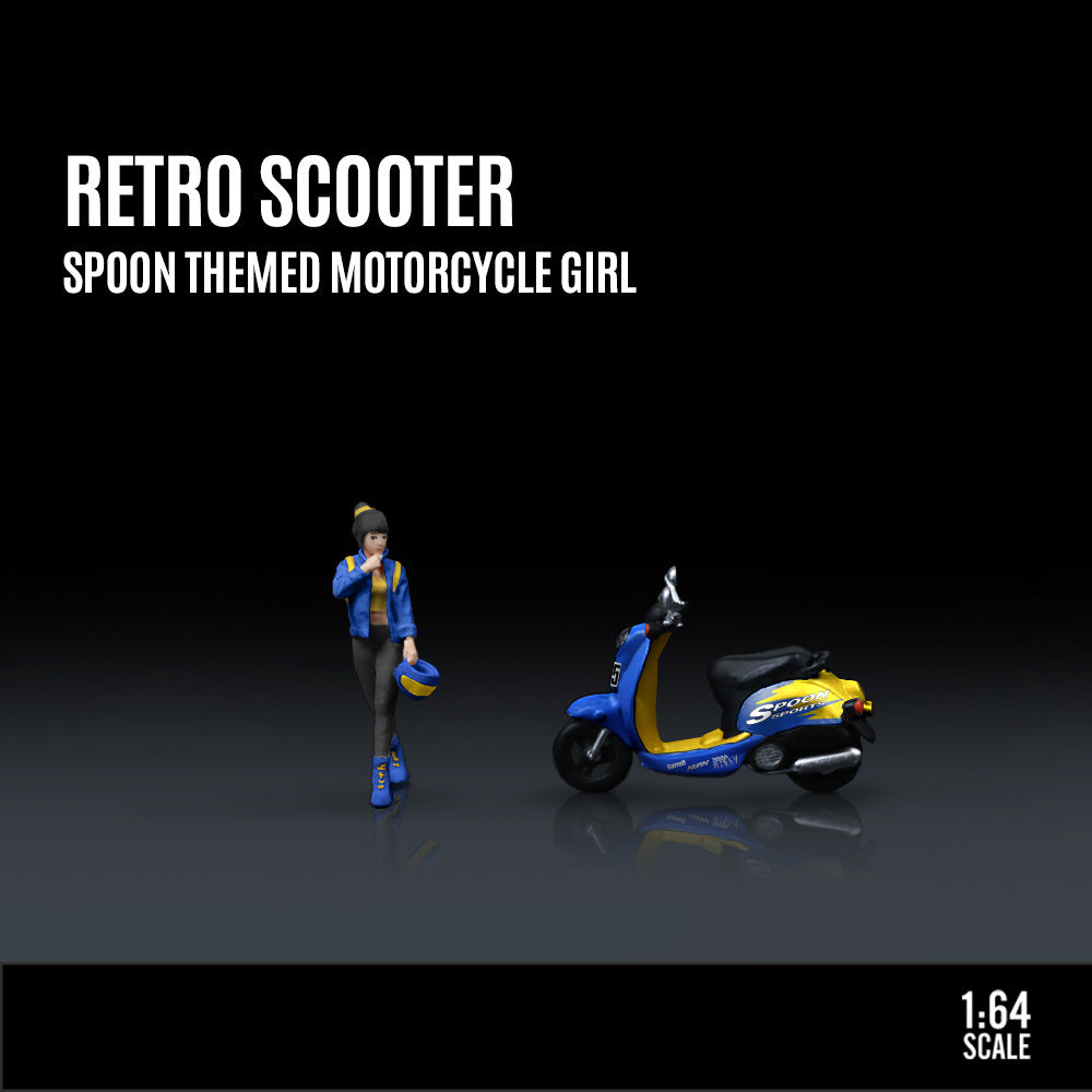 TimeMicro & MoreArt 1:64 Vintage Scooter SPOON Series Model Set MODCOLS