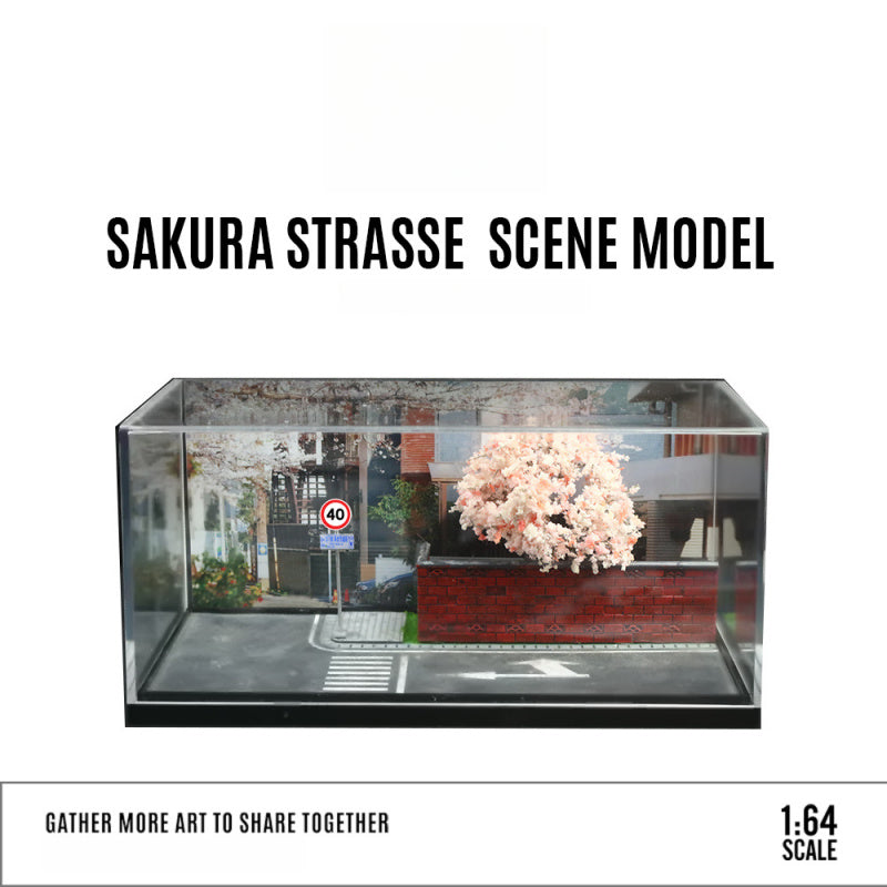 MoreArt 1:64 SAKURA STRASSE Street Scene Handcrafted Diorama MODCOLS
