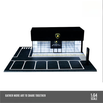 MoreArt 1:64 Lamborghini Porsche BMW Dealership Showroom Diorama MODCOLS