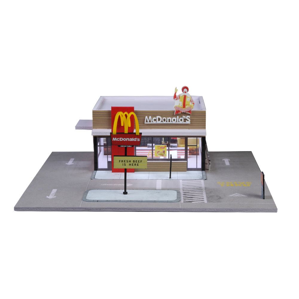 MoreArt 1:64 American McDonald’s Light Up Scene Model MODCOLS