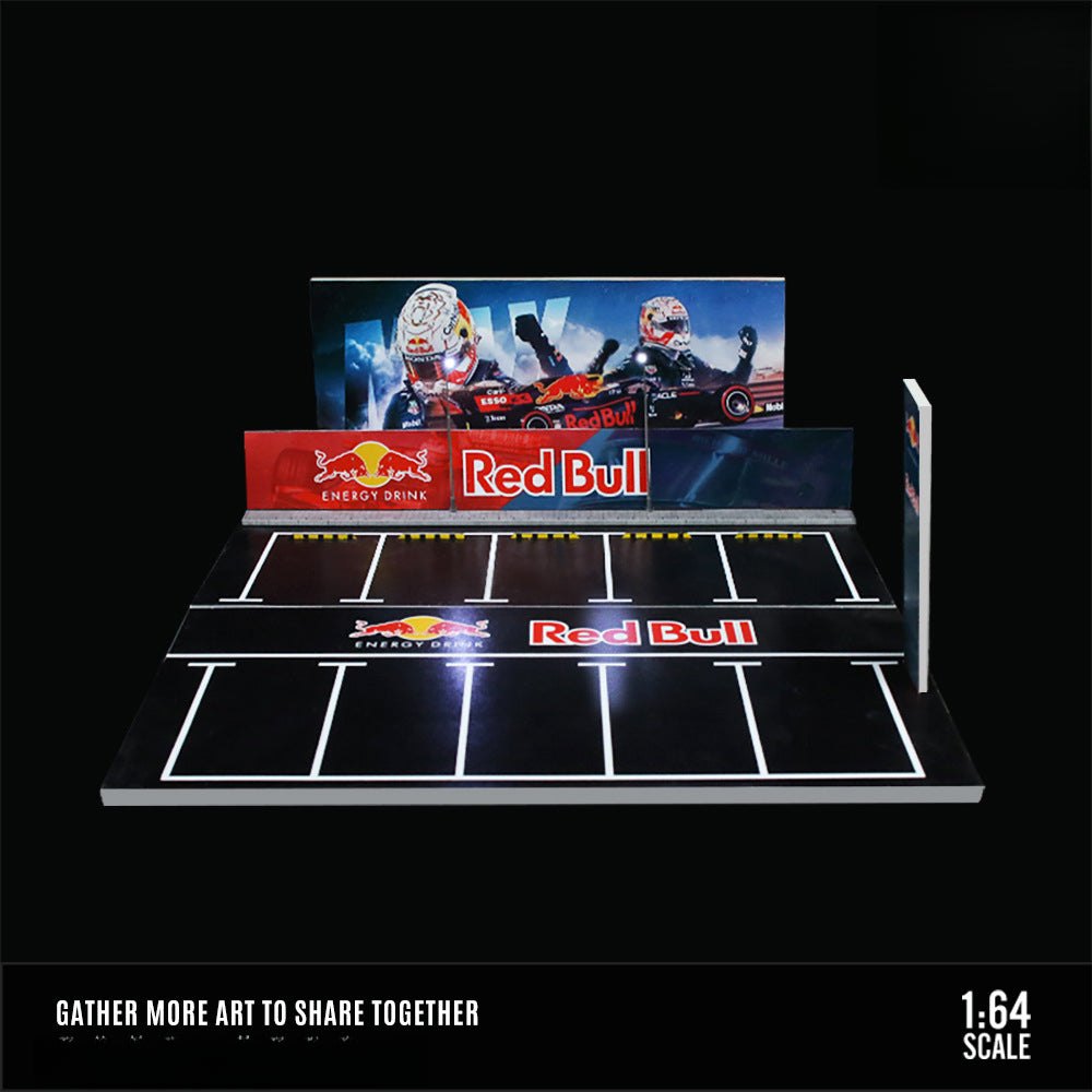 MoreArt 1:64 ADVAN & HKS Open Air Parking Lot Diorama Model MODCOLS