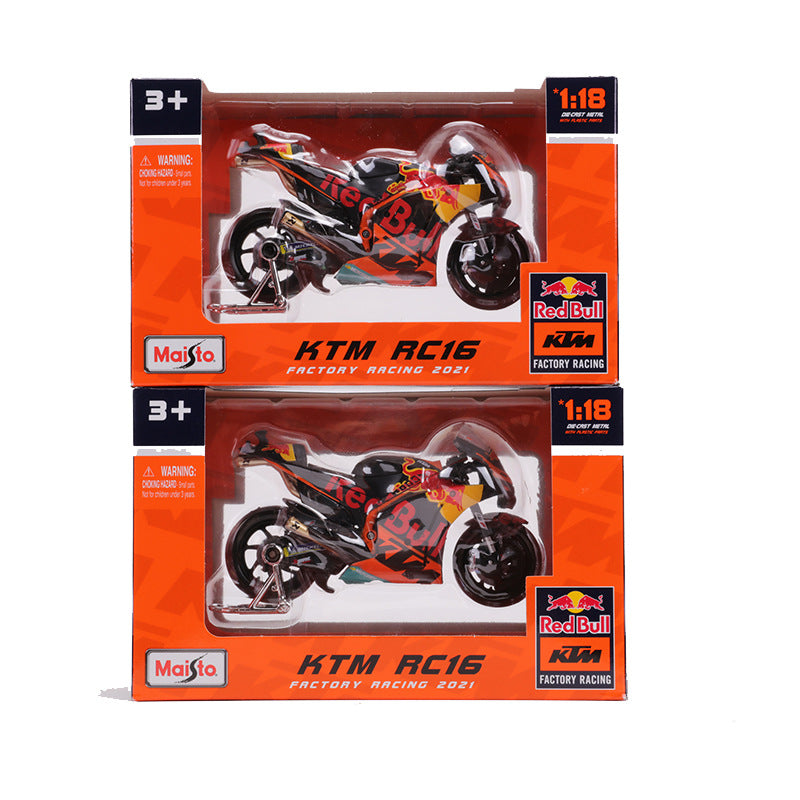 Maisto 1:18 2021 KTM RC16 Red Bull Racing Diecast Motorcycle Model MODCOLS