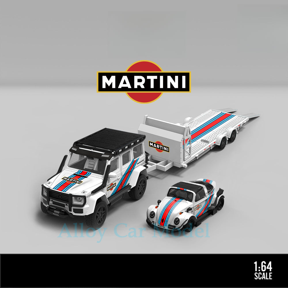 TimeMicro 1:64 Martini Livery Trailer Diecast Model Set MODCOLS