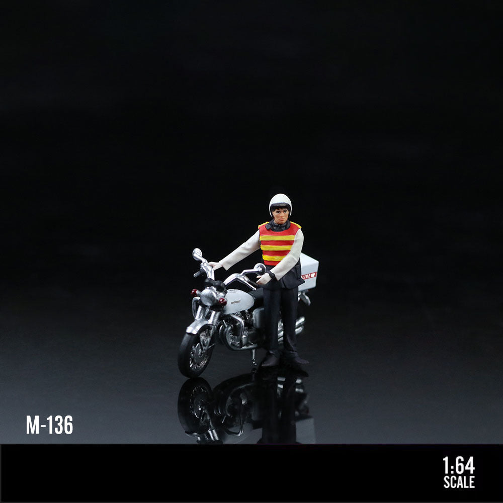 MoreArt 1:64 Tribute to Classic Hong Kong Traffic Police Motorcycle Figure MODCOLS