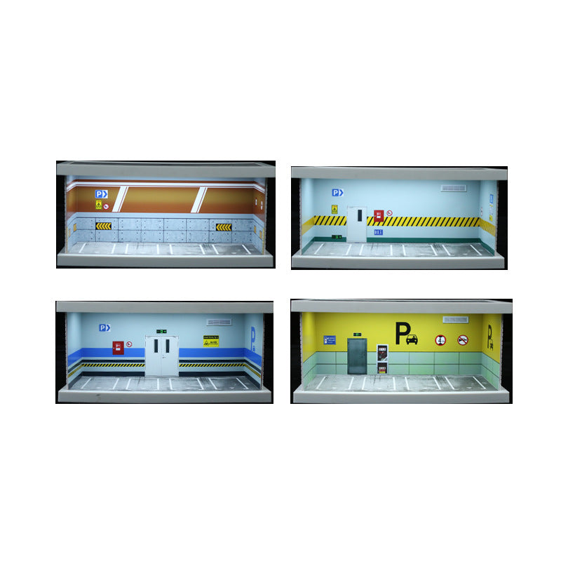 MoreArt 1:64 Underground Parking Garage Light Up Diorama MODCOLS