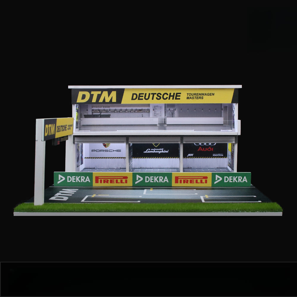 Huiyi MoreArt 1:64 DTM Racing Track Diorama with Lights