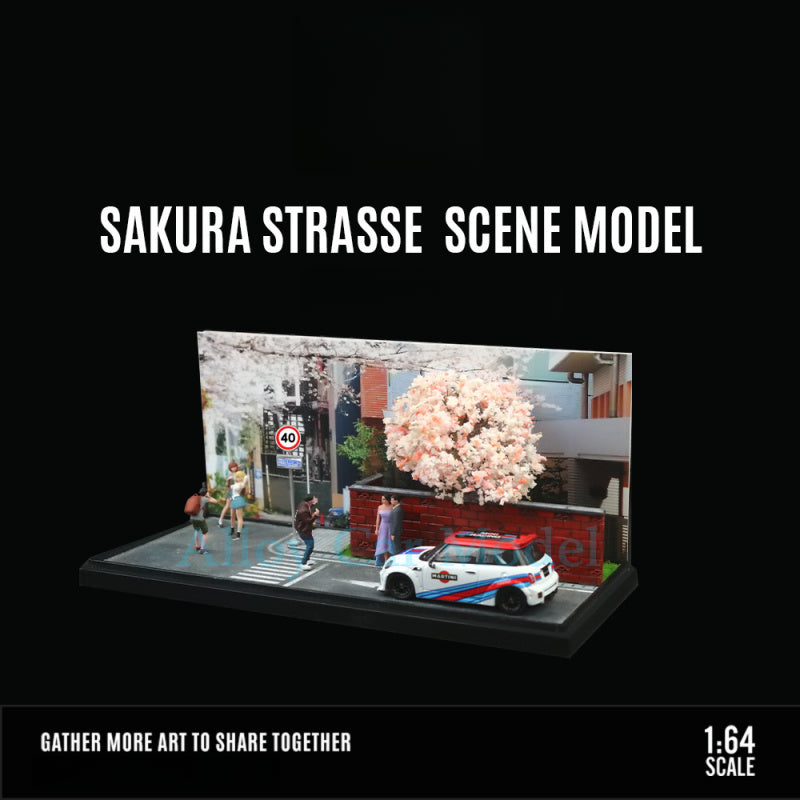 MoreArt 1:64 SAKURA STRASSE Street Scene Handcrafted Diorama MODCOLS