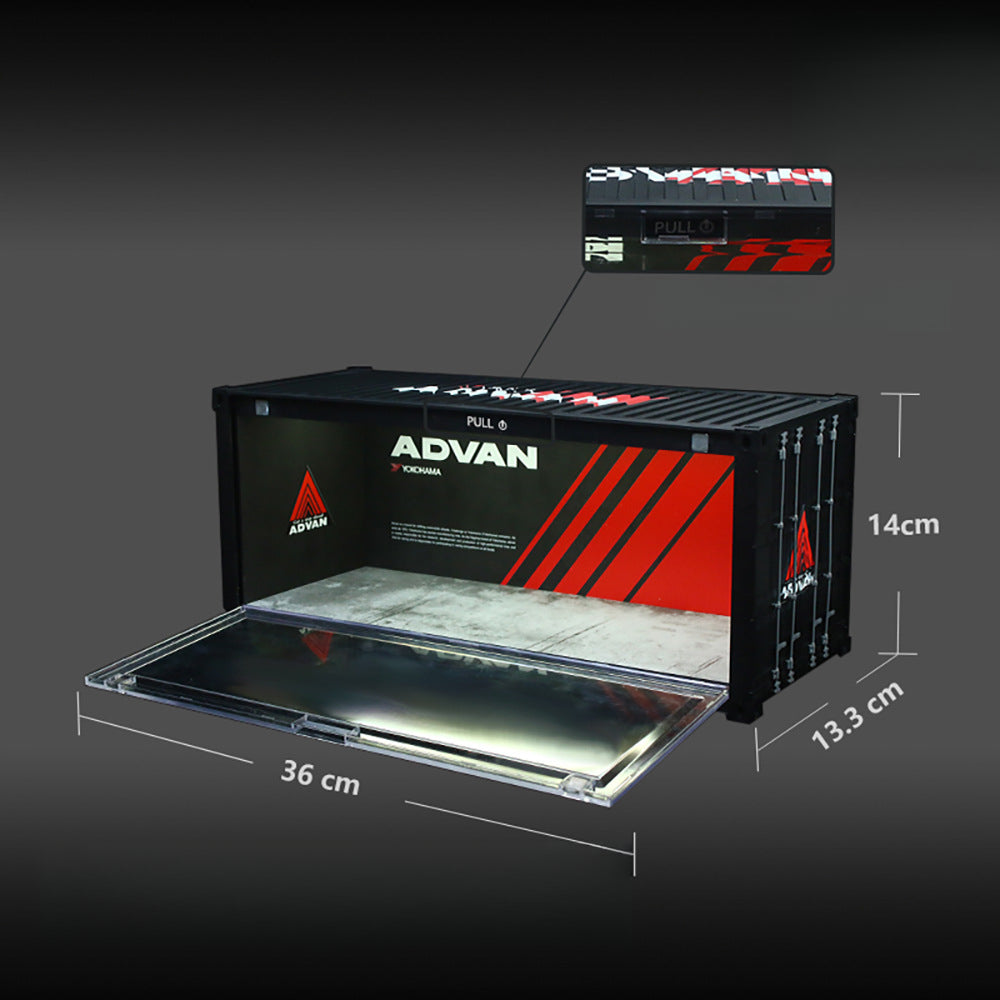 Time Box 1:64 20ft ADVAN Container Scene Model