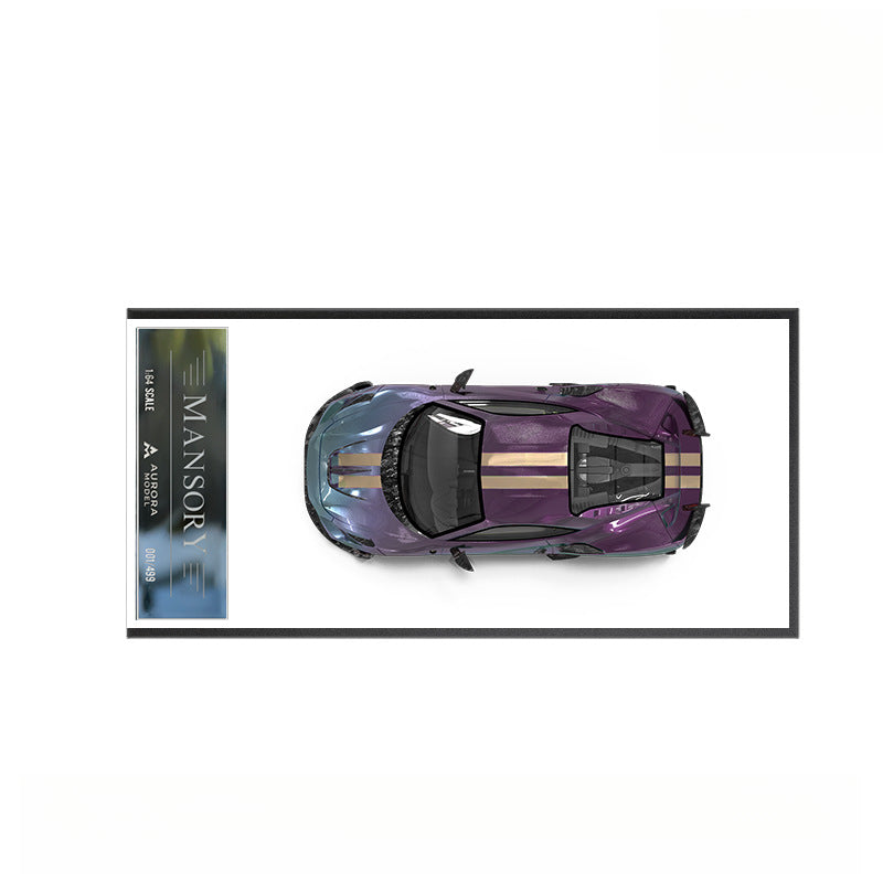 AM Ferrari F8XX Diecast Car Model – Red Blue & Chameleon MODCOLS