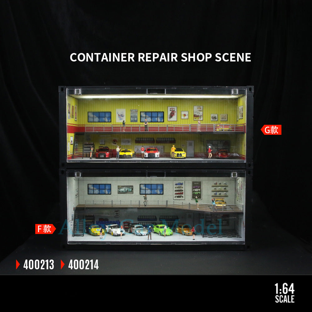 MoreArt Container Repair Shop Light Up Scene Model MODCOLS