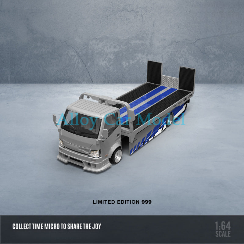TIMEMICRO 1:64 Nissan GTR35 & H300 Flatbed Diecast Car Model MODCOLS