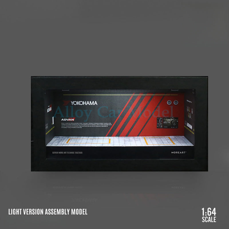 MoreArt 1:64 Advan HKS Red Bull Monster Garage Lighted Diorama Frame MODCOLS