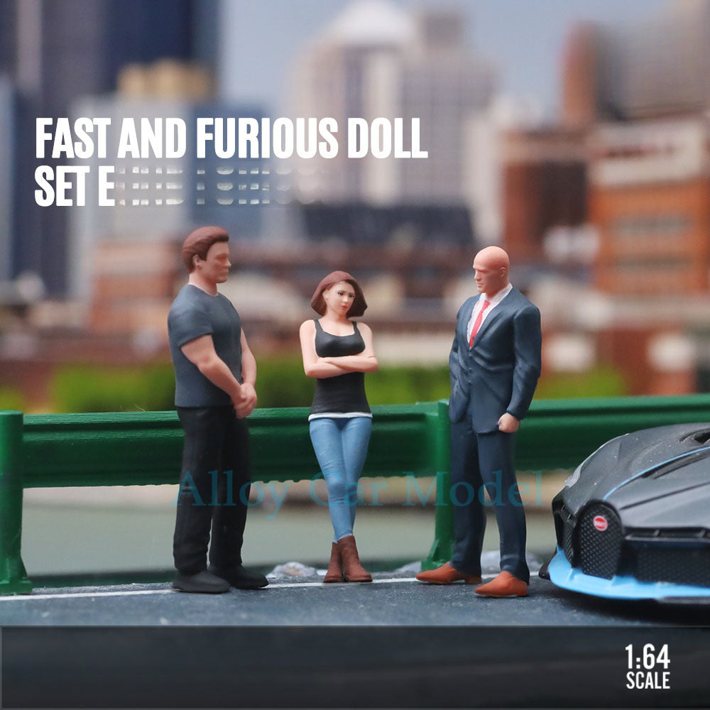 MoreArt 1:64 Fast & Furious Figure Set E Resin Model MODCOLS