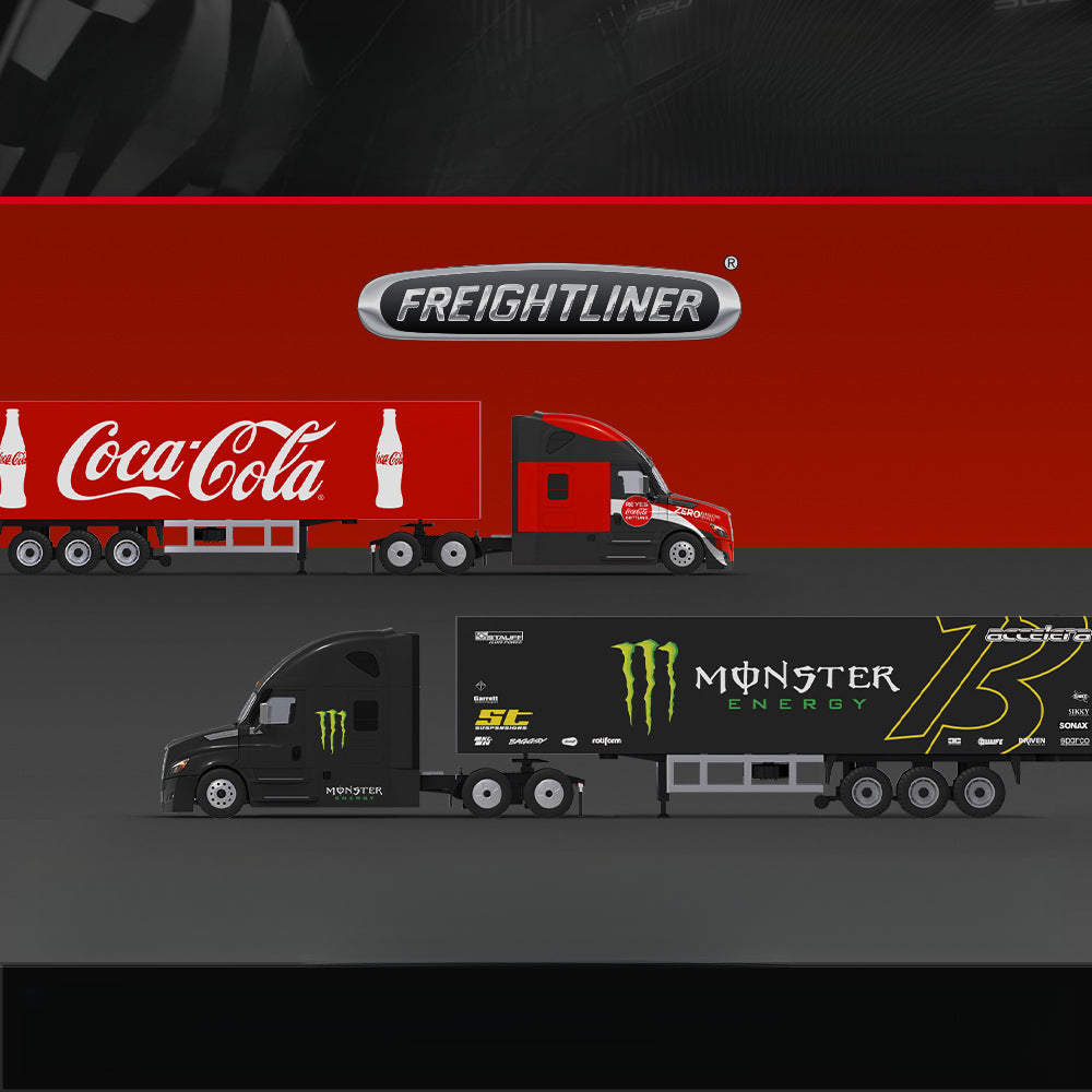 TM & Perka 1:64 Freightliner Container Truck Diecast Model