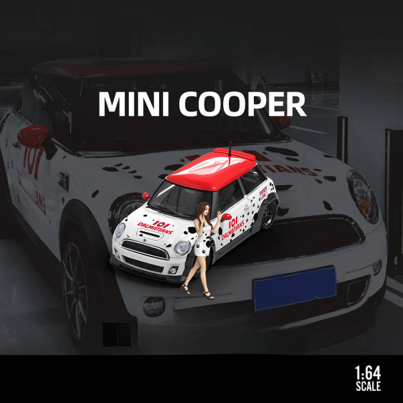 TM & Influencer Collab 1:64 BMW MINI Dalmatian Edition Die Cast Model MODCOLS