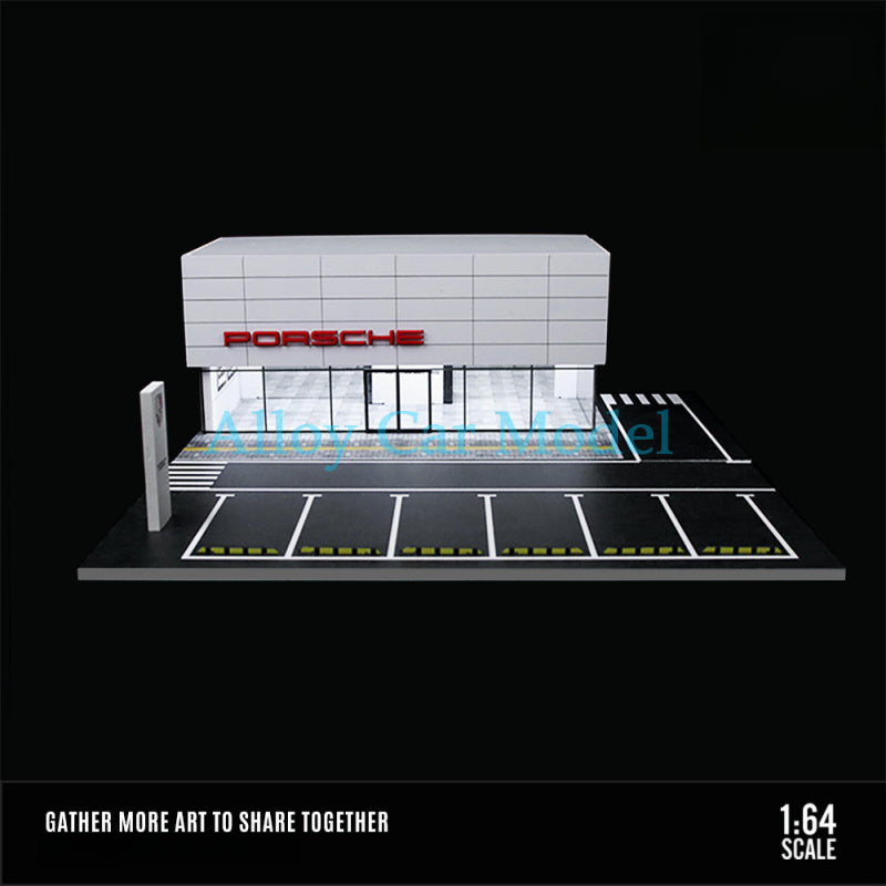 MoreArt 1:64 Lamborghini Porsche BMW Dealership Showroom Diorama MODCOLS