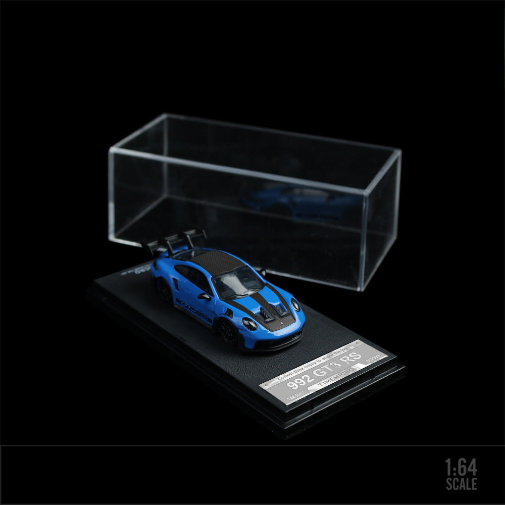 TIMEMICRO 1:64 Porsche 992 GT3 RS Glacier Blue & Midnight Blue Diecast Model MODCOLS