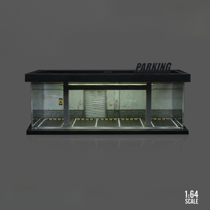 MoreArt 1:64 Four Theme Car Parking Lot Light Up Diorama Scene MODCOLS