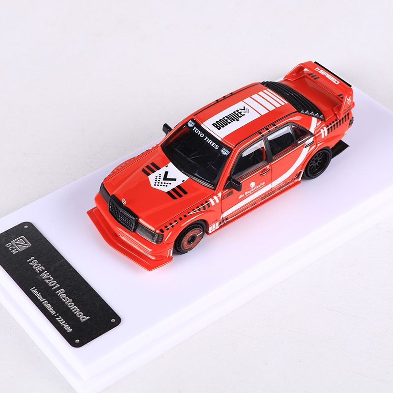 DCM 1:64 Mercedes Benz 190E W201 Electroplated Custom Diecast Car MODCOLS