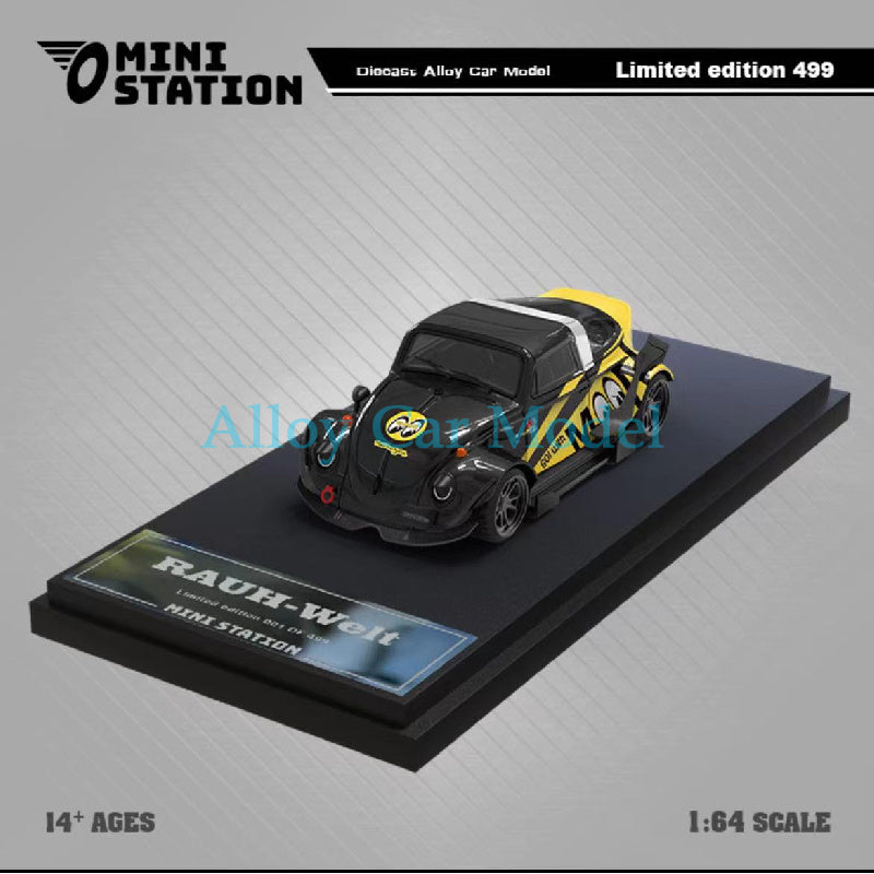 TimeMicro 1:64 RWB Beetle Diecast Model – Solid Color MODCOLS