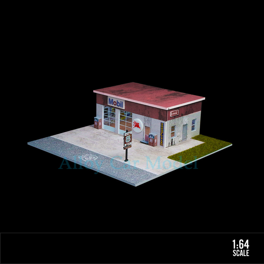 MoreArt 1:64 Route 66 Light Up Diorama Scene Model MODCOLS