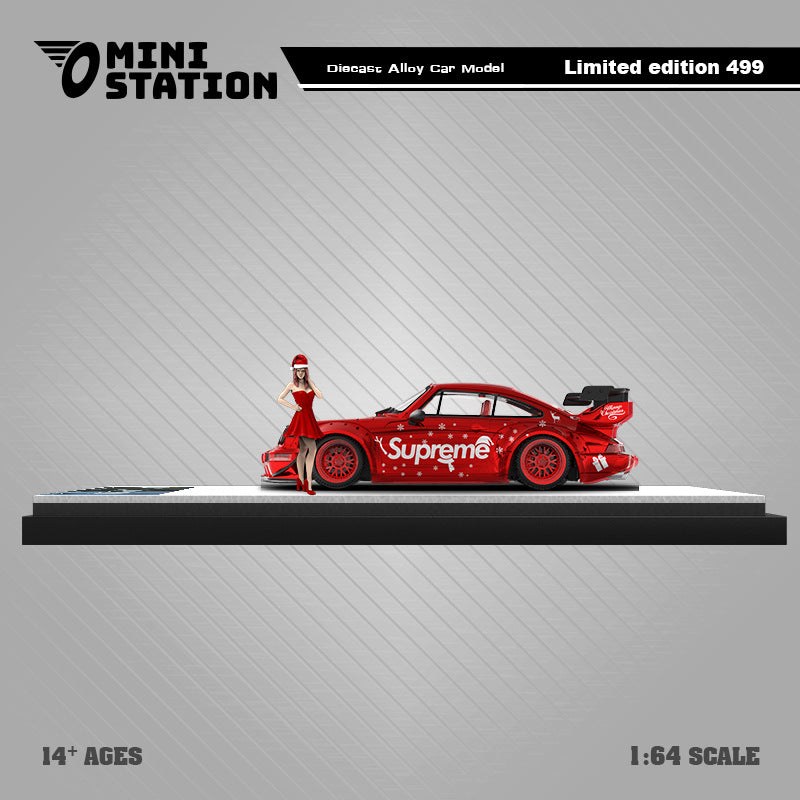 MS 1:64 T1/964/992 Metallic Red SUP 2024 Christmas Diecast Model MODCOLS