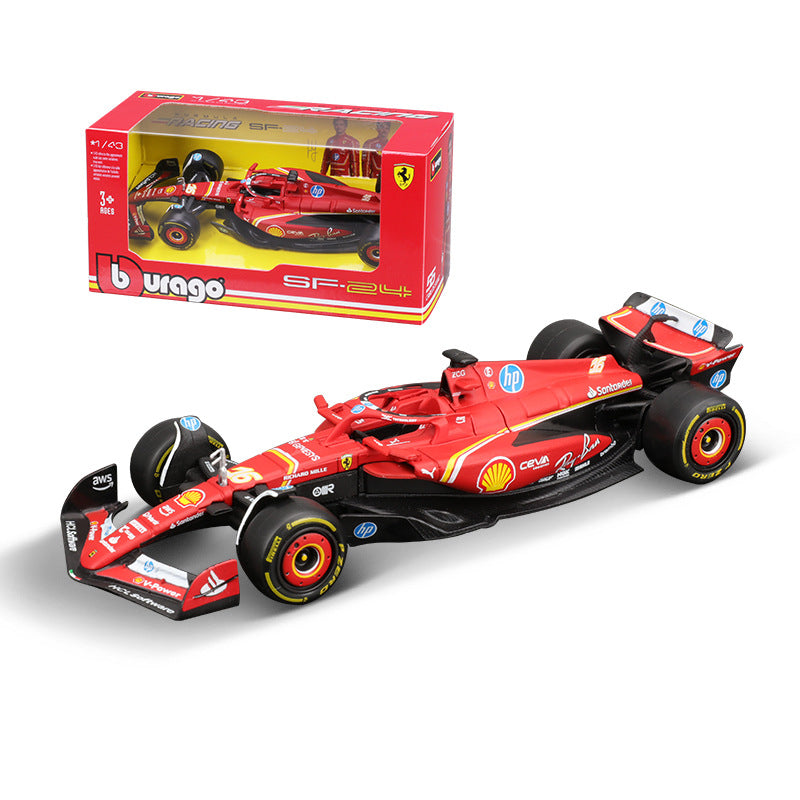 2024 Bimei High 1:43 Ferrari F1 Car Model SF 24 Metal Racing Toy Simulation Alloy Model Car MODCOLS