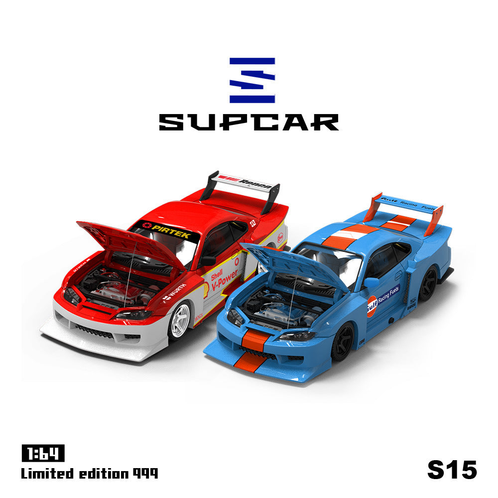 SUPCAR 1:64 Nissan S15 Shell & Gulf Oil Die cast Model MODCOLS