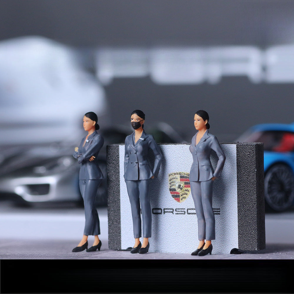 MoreArt 1:64 4S Dealership Salesperson Resin Figure