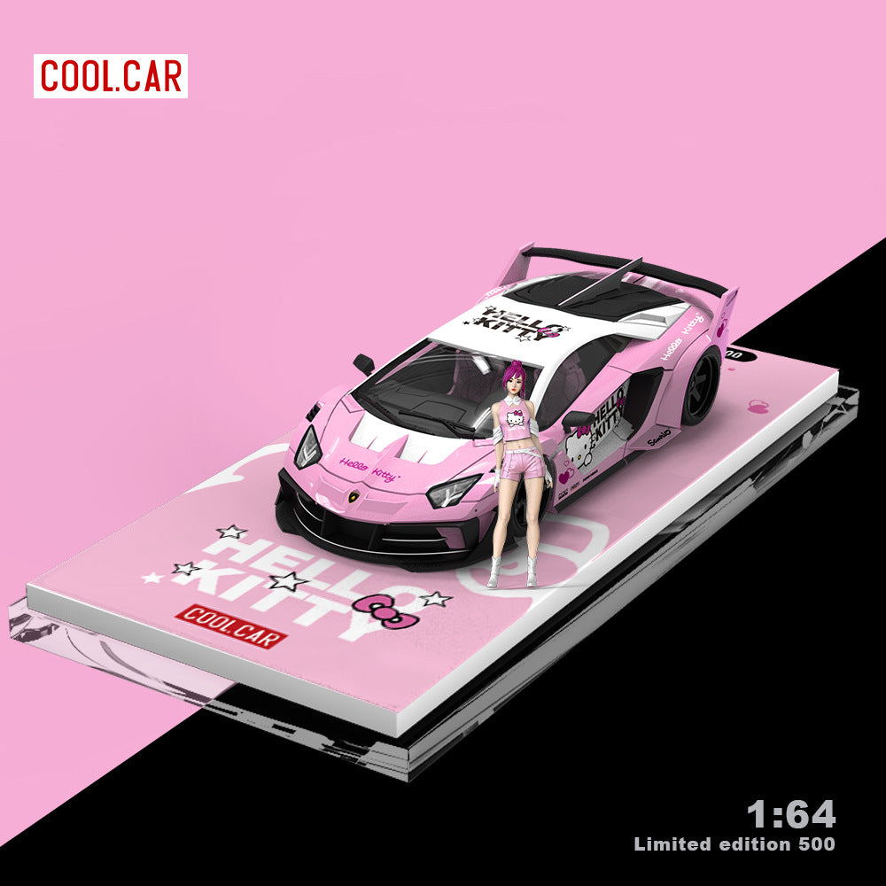 CoolCar 1:64 Lamborghini Kitty Pink Series Diecast Model MODCOLS