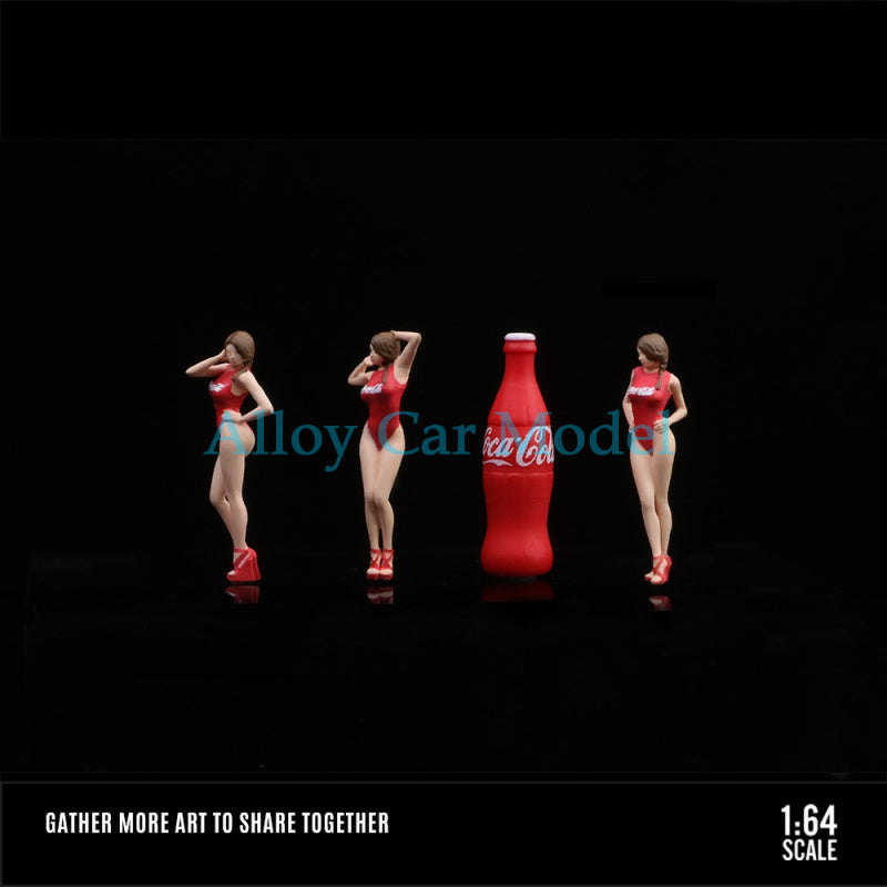 MoreArt 1:64 Coca Cola Girls Resin Figure Set for Diorama MODCOLS