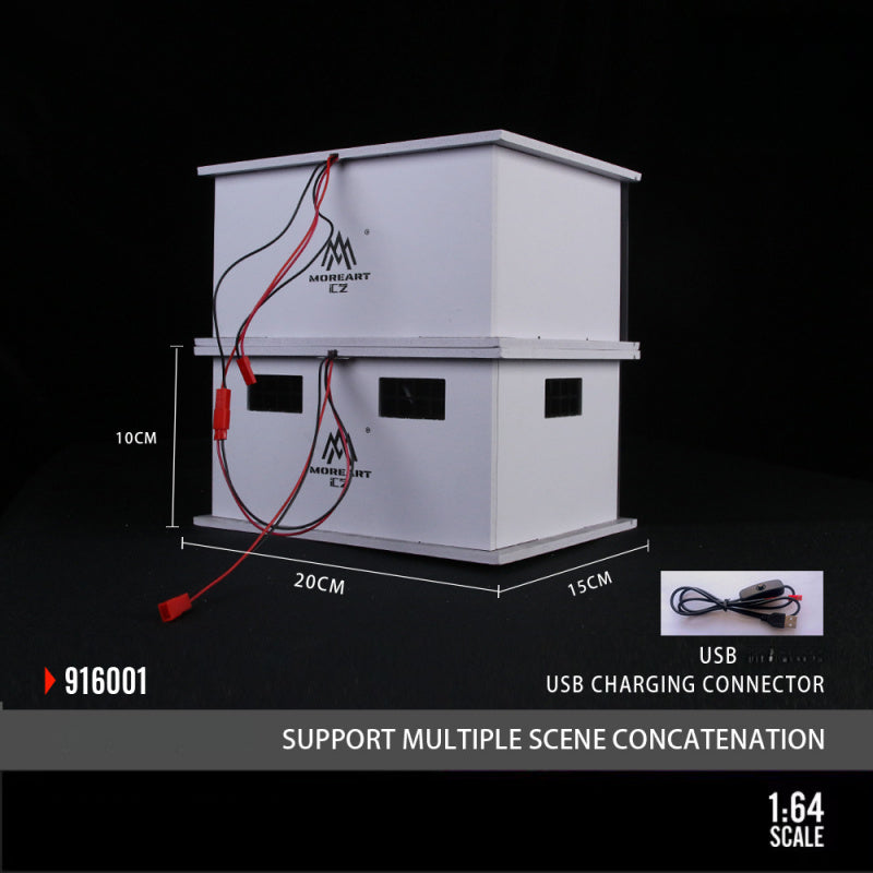 MoreArt 1:64 New Series Lighted Diorama Scene MODCOLS