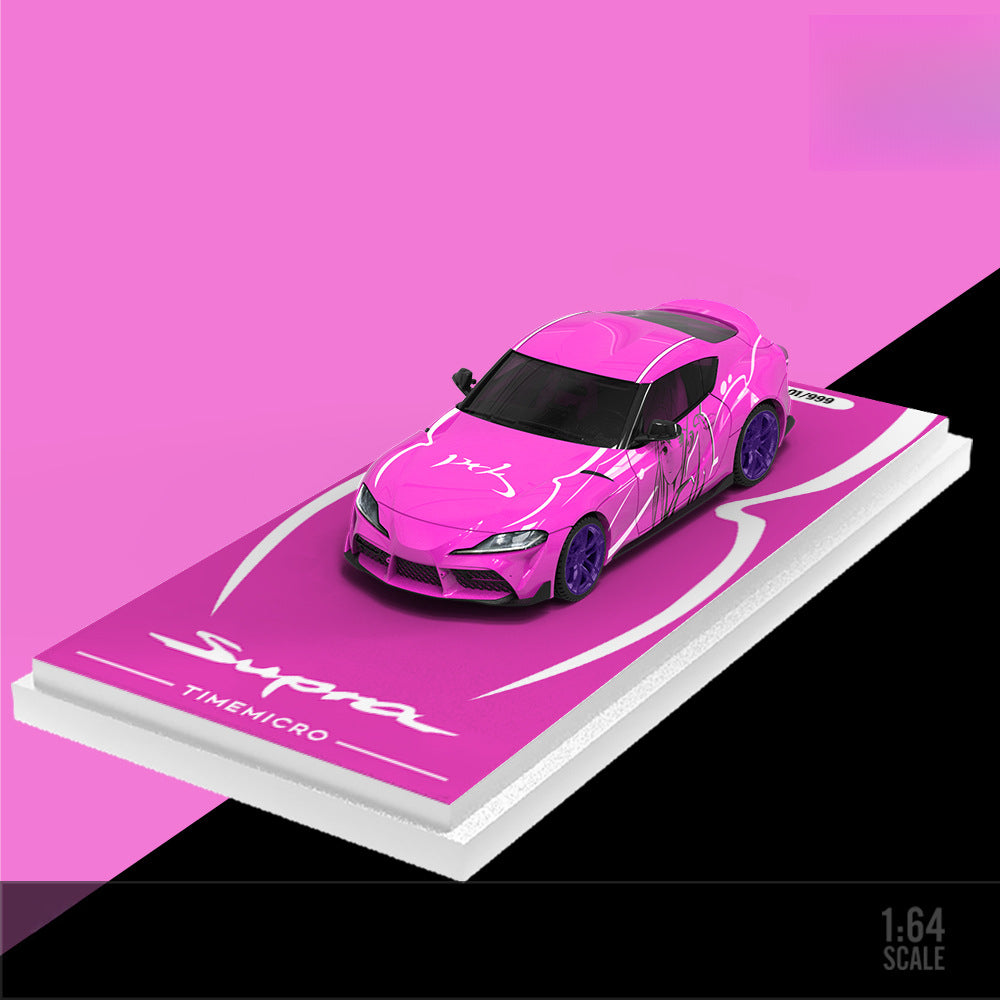 TimeMicro 1:64 Toyota A90 Pink Girl Die Cast Model Car MODCOLS