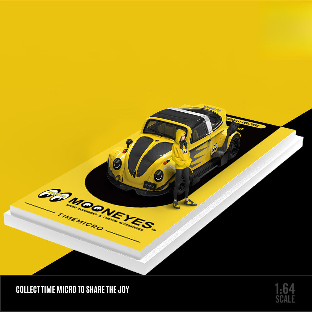 TIMEMICRO 1:64 RWB Beetle & Flatbed Truck Model | Moon Eyes Die Cast MODCOLS