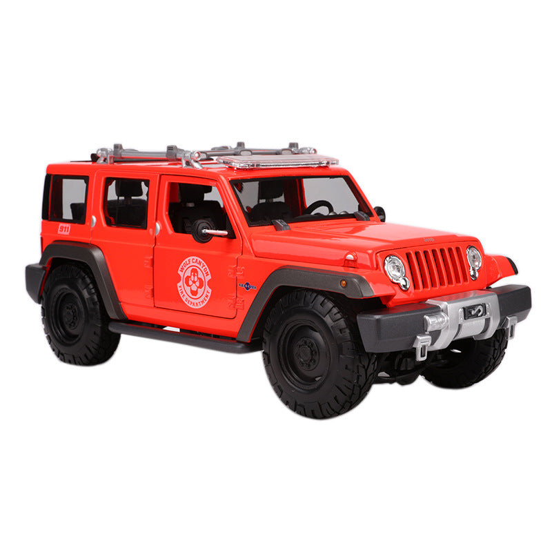 Maisto 1:18 Jeep Wrangler Special Police Edition Diecast Off Road SUV Model MODCOLS