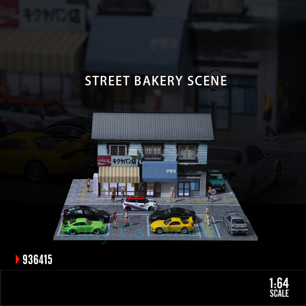 MoreArt 1:64 Street Bakery Light Up Diorama Scene MODCOLS