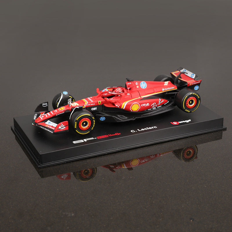 2024 Bimei High 1:43 Ferrari F1 Car Model SF 24 Metal Racing Toy Simulation Alloy Model Car MODCOLS
