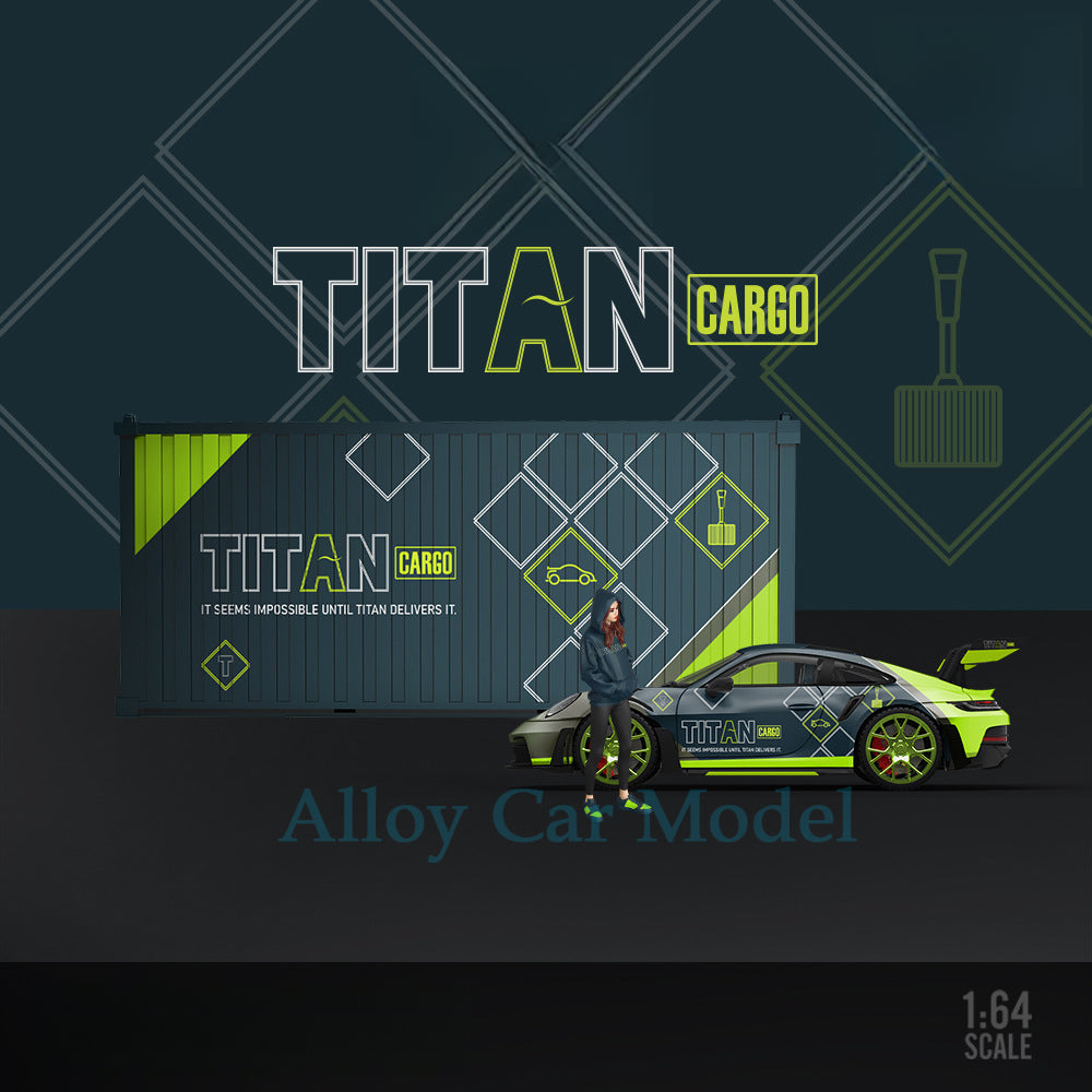 TimeMicro 1:64 Porsche 992 GT3 RS TITAN Diecast Model MODCOLS