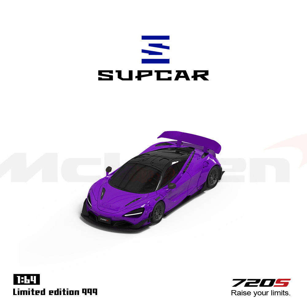 SUPCAR 1:64 McLaren 720S Diecast Model (Yellow Red & Purple) MODCOLS