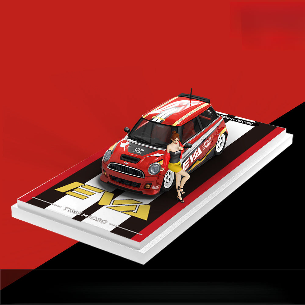 TIMEMICRO 1:64 MINI Cooper EVA Unit 01 & Unit 02 Diecast Model MODCOLS