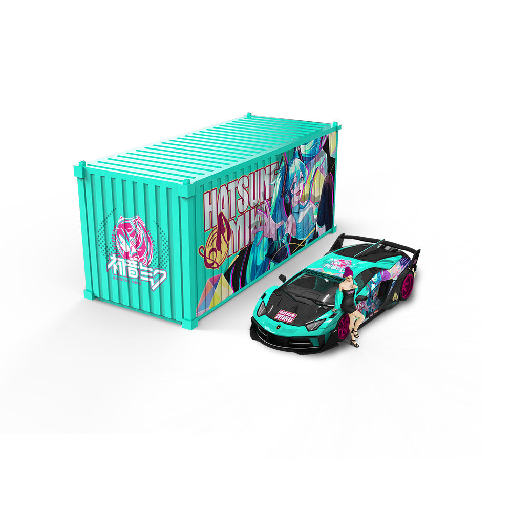 Cool Car 1:64 Lamborghini GTEVO Hatsune Miku Edition Diecast Model MODCOLS