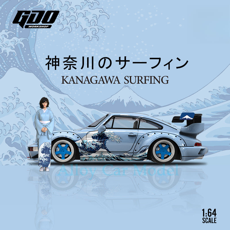 TM X GDO 1:64 RWB964 The Great Wave off Kanagawa Die cast Model MODCOLS