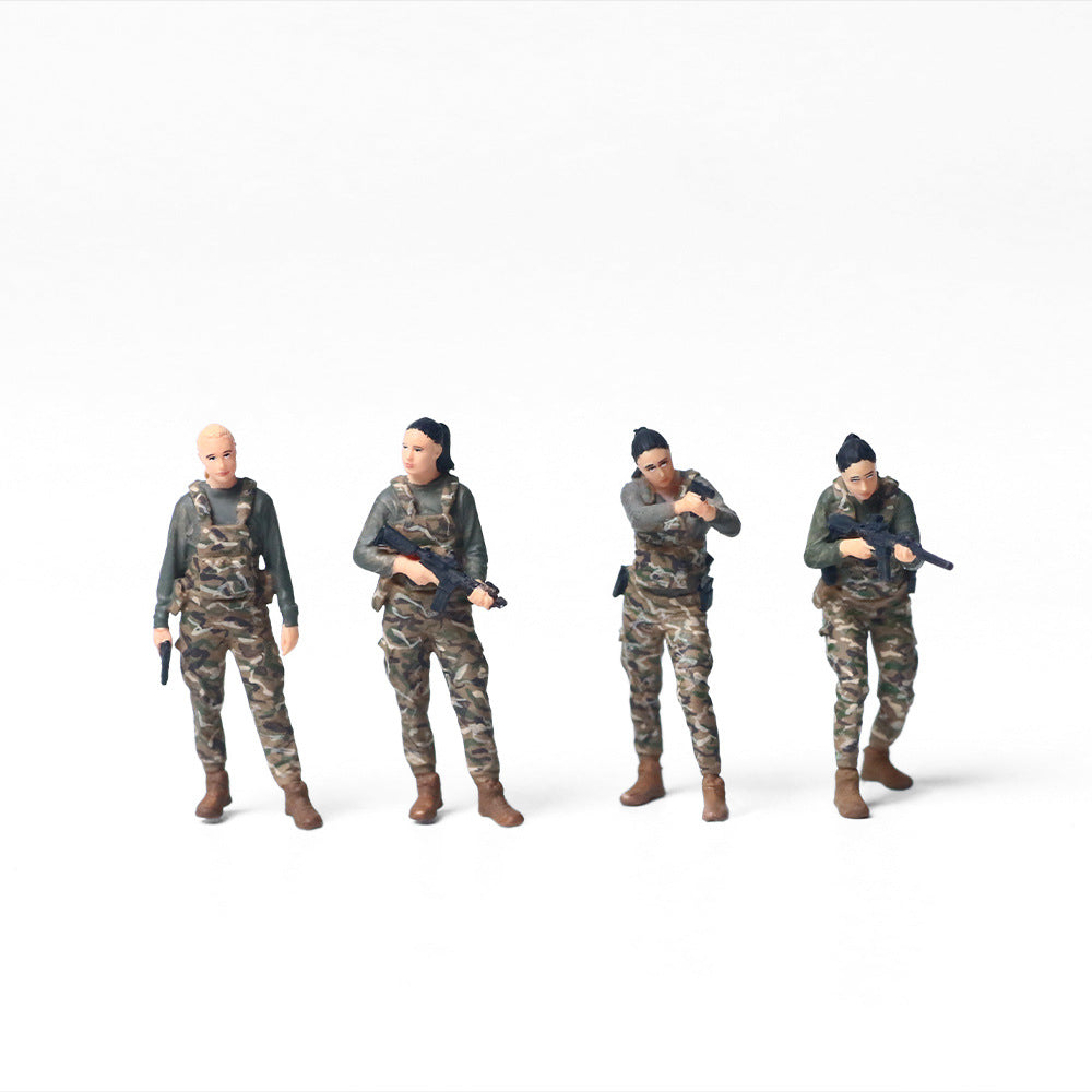 MoreArt 1:64 Special Forces Female Figure Resin Set MODCOLS