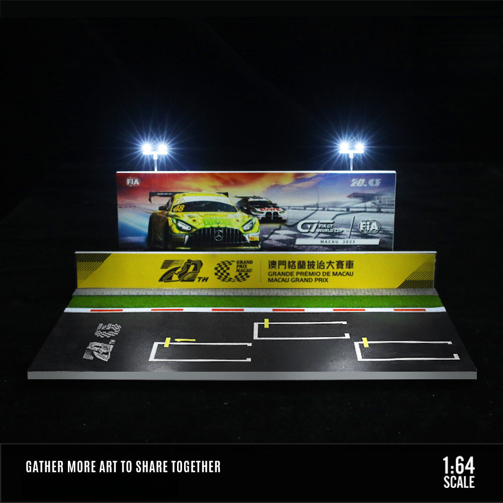 MoreArt 1:64 Le Mans Lighted Racing Diorama – Modular Garage Display MODCOLS