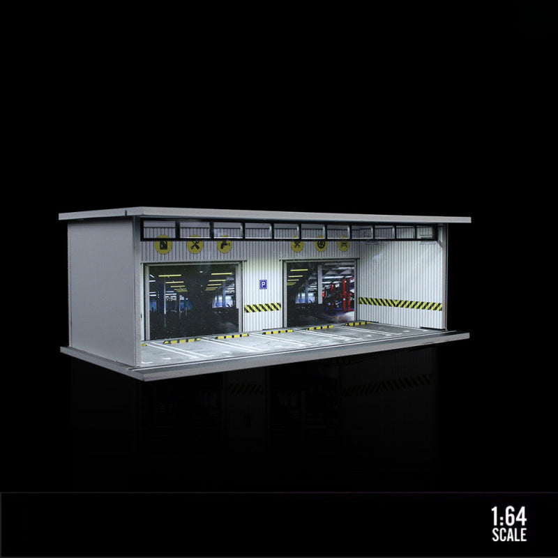 MoreArt 1:64 Lighted Parking Lot Assembly Diorama Scene MODCOLS